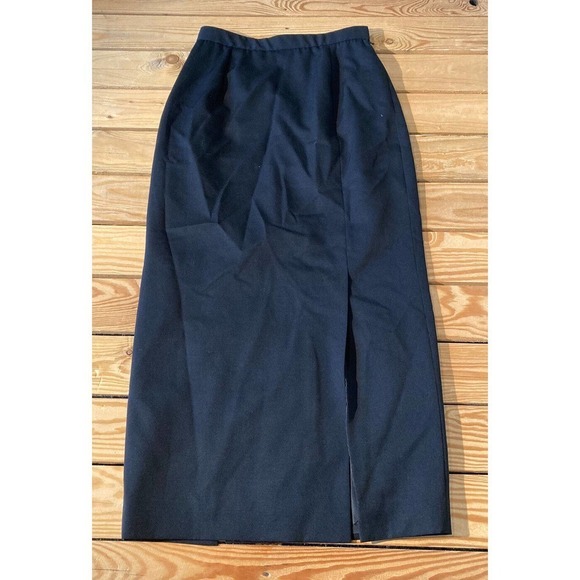 Classiques Entier Vintage Wool Front Slit Skirt Size 6 Women’s Black - Picture 1 of 6